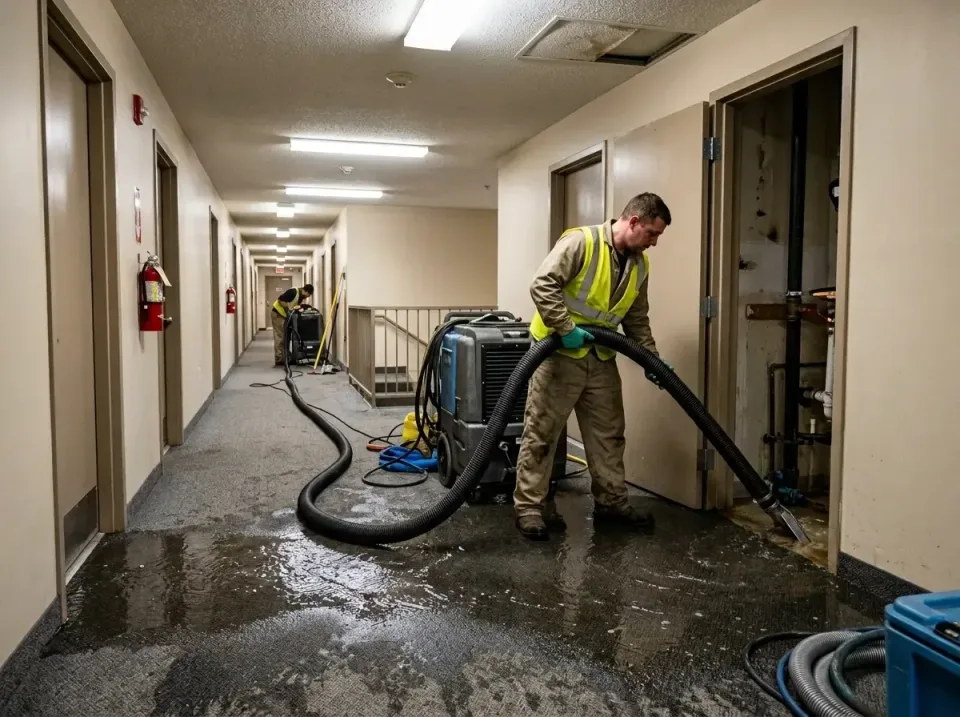 multi-unit-apartment-hallway-f-005 — frequently asked questions, Emergency Burst Pipe Water Extraction & Removal in Cedar Ci…